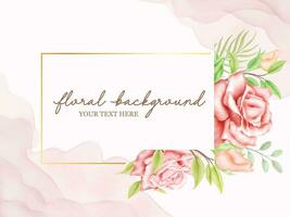 Floral Wedding Banner Background Template vector