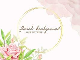 Floral Wedding Banner Background Template vector