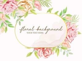 Floral Wedding Banner Background Template vector