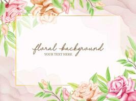 Floral Wedding Banner Background Template Designs vector