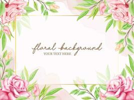 Floral Wedding Banner Background Template Designs vector