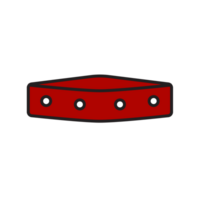 perro collar dibujos animados elemento png