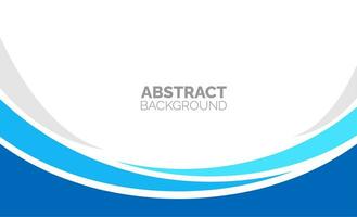 abstract Simple Minimal dynamic curve Blue and white business wave banner background. business concept. Vector illustration.