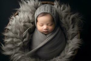 NewBorn Photography AI generated photo