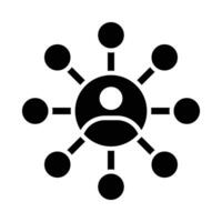 Networks Vector Glyph Icon For Personal And Commercial Use.