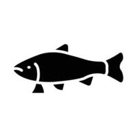 Trout Vector Glyph Icon For Personal And Commercial Use.