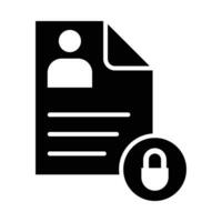 Personal Data Vector Glyph Icon For Personal And Commercial Use