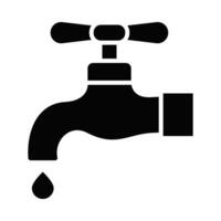 Faucet Vector Glyph Icon For Personal And Commercial Use.