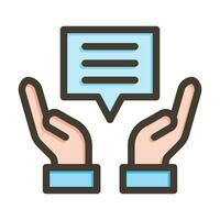 Advice Vector Thick Line Filled Colors Icon For Personal And Commercial Use.