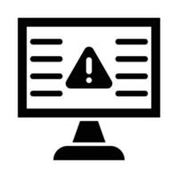 Warning Vector Glyph Icon For Personal And Commercial Use.