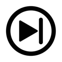 Skip Vector Glyph Icon For Personal And Commercial Use.