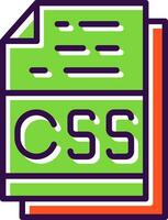 Css File Format Vector Icon Design