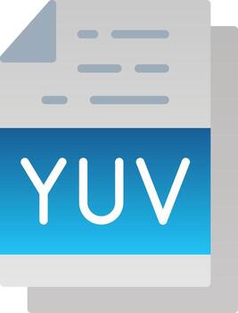 yuv archivo formato vector icono diseño