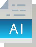 AI File Format Vector Icon Design