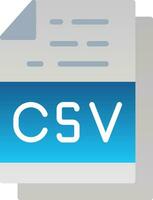 Csv File Format Vector Icon Design