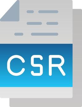 CSR File Format Vector Icon Design
