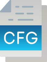 Cfg File Format Vector Icon Design