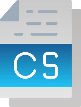 cs archivo formato vector icono diseño