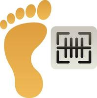 Footprint Vector Icon Design