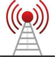 Radio antenna Vector Icon Design