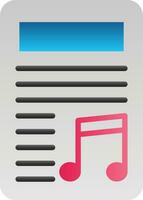 Playlist Vector Icon Design