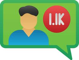Follower Vector Icon Design