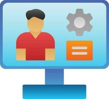 Content management system Vector Icon Design