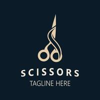 Scissors Logo Design Icon Template. Modern simple design. barbers tools and barbershop. Vector Illustration