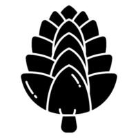 Pine cone icon vector