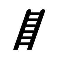 Ladder icon for climbing and construction tools vector