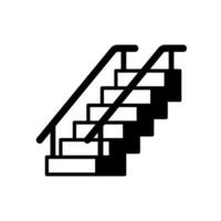 Stairs icon to go up between floors of a building vector