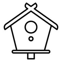 Birdhouse icon for keeping and caring for wildlife vector