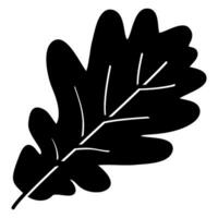 Oak leaf icon vector