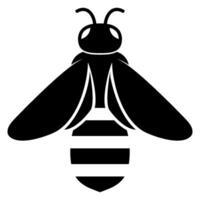 Honeybee or bumblebee icon vector