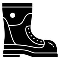 Boot icon for footwear vector