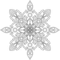 Components of the carpet, mandala pattern, abstract flowers ethnic hair vector