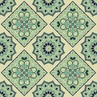 Seamless pattern, aztec, mandala elements. oriental flower ornament Damask graphic element Imperial Rococo Decoration For seamless patterns Gift wrapping paper, greeting cards vector
