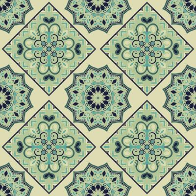 Seamless pattern, aztec, mandala elements. oriental flower ornament Damask graphic element Imperial Rococo Decoration For seamless patterns Gift wrapping paper, greeting cards