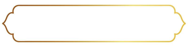 Golden message box, Thai pattern, chat, lecture area Free space for text vector