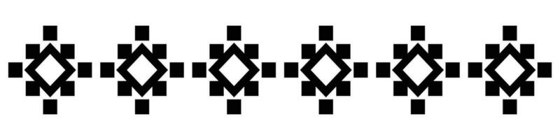 Black border. Aztec tribal seamless pattern in black and white. Abstract ethnic geometric art print design for textile template, fabric, rug, ornament, wallpaper, background, carpet. vector