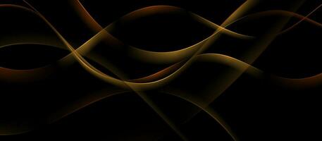 Dark bronze liquid waves abstract background vector