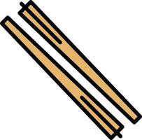 Chopsticks Vector Icon Design