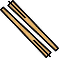 Chopsticks Vector Icon Design