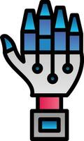 Robot hand Vector Icon Design