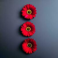 beautiful multicolored flower close-up photography with creative abstract background, generative ai photo