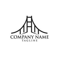 bridge logo design vector