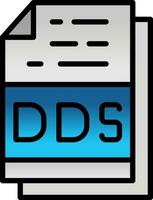 Dds File Format Vector Icon Design