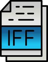 IFF File Format Vector Icon Design