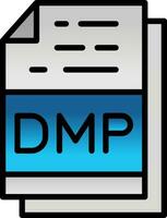 Dmp File Format Vector Icon Design