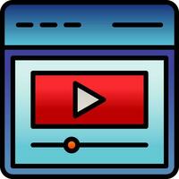 Video Vector Icon Design